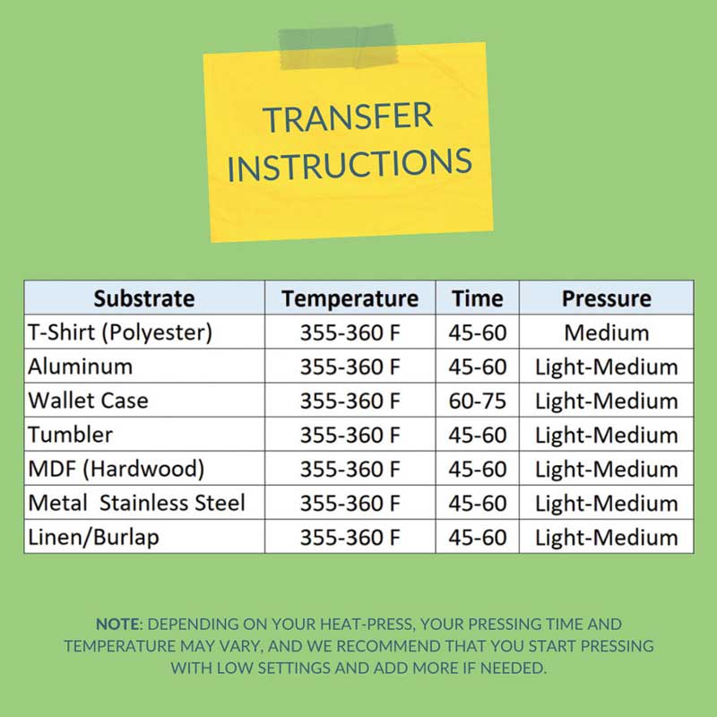 Sublimation Transfer Paper for InkJet Printers 8.5"X11", Pack of 60/120/480 Sheets by INNOSUB USA