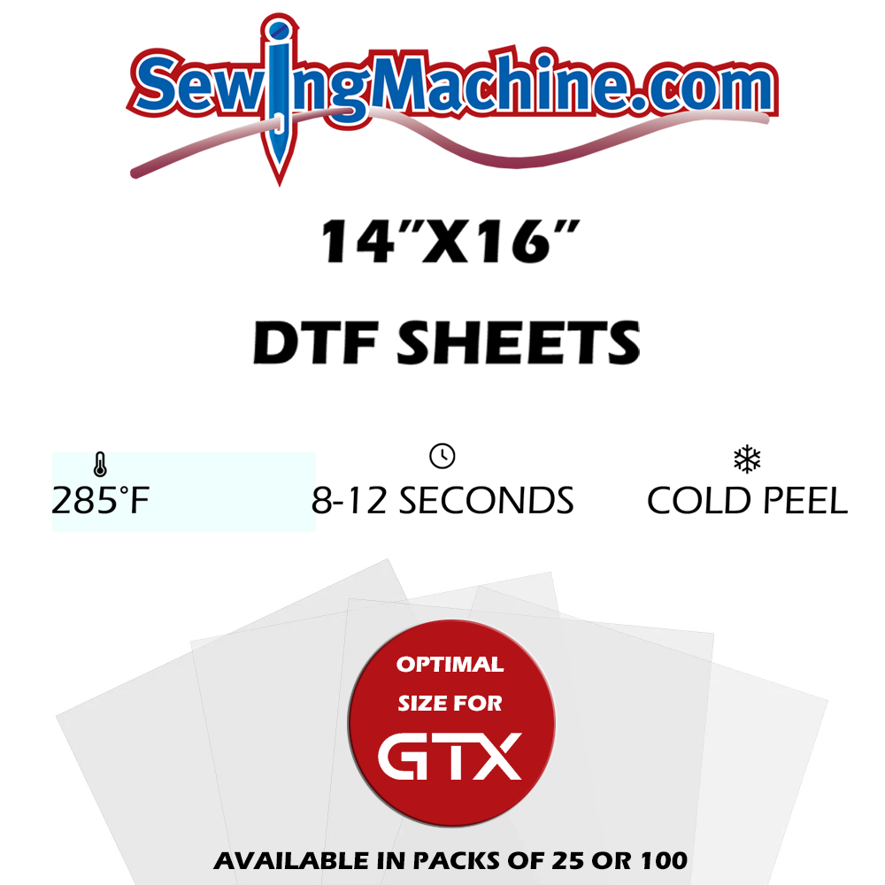 SewingMachine.com 14"x16" DTF Sheets