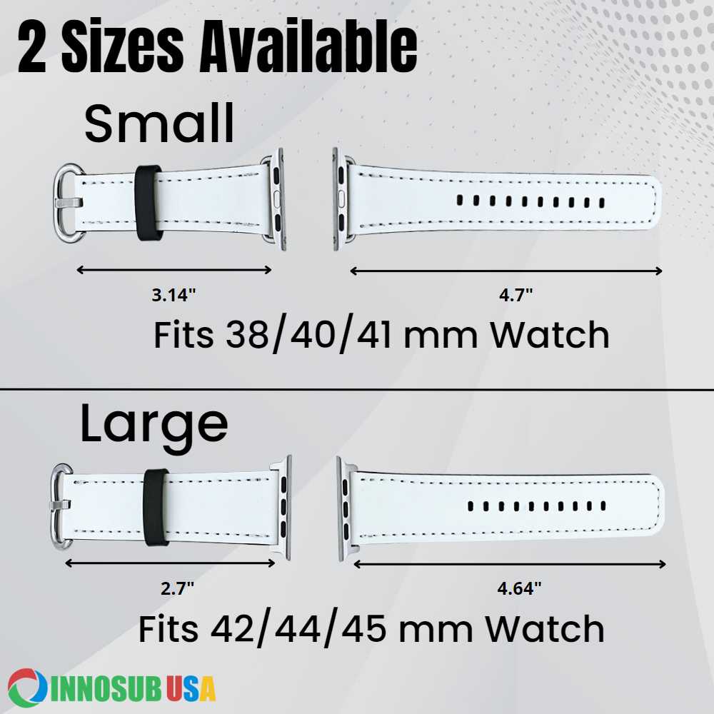 Sublimation Printing Watch Band Blanks Compatible with Apple Watch 38-45mm