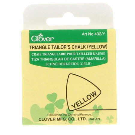 Calvana 2 Colors Per Pack Fabric Chalk Markers (Yellow, White) -Erase  Tailor's Chalk for Quilting and Sewing - Compatible with Most Fabrics -  With