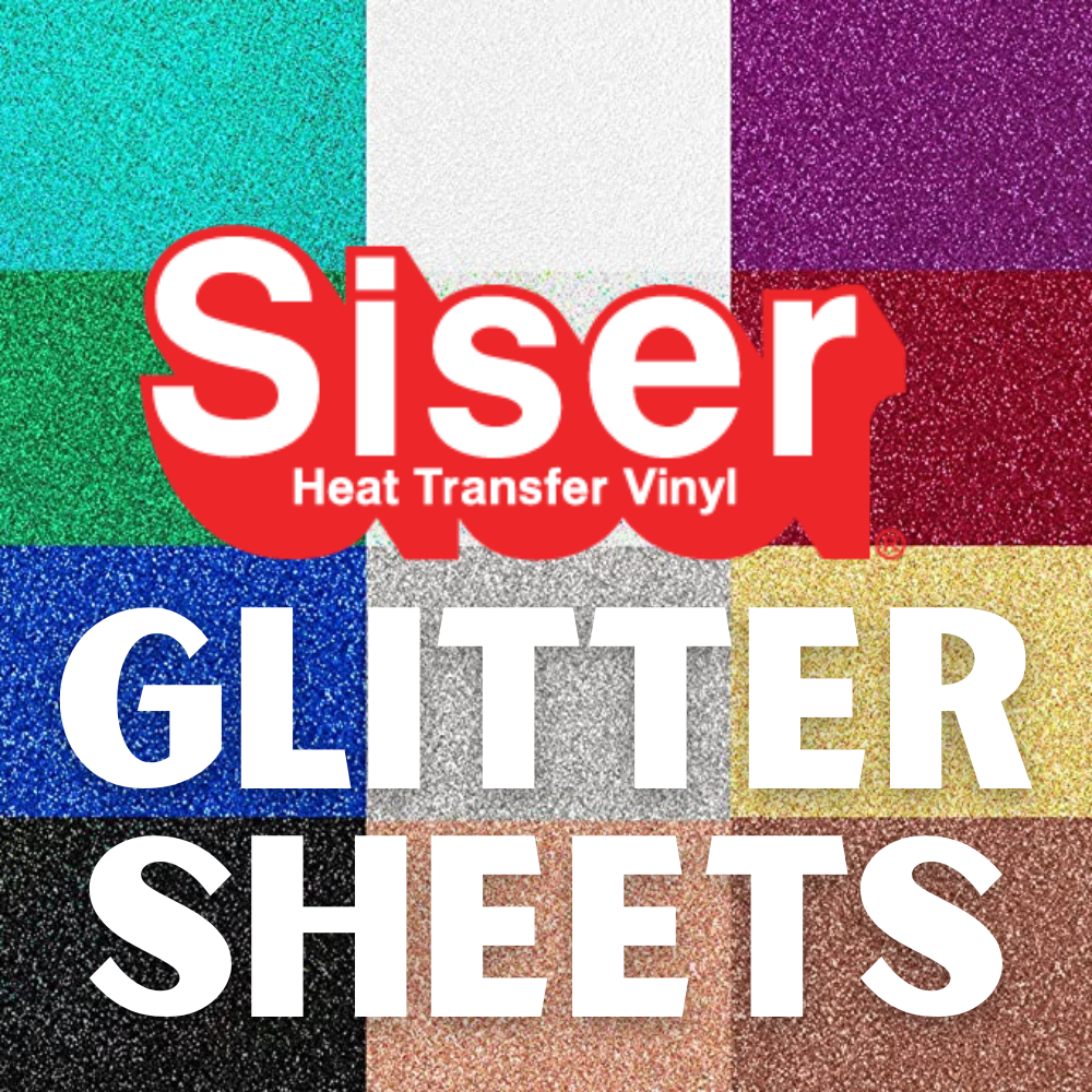 12 X 20 Silver Glitter HTV Heat Transfer Vinyl Sheet Sheets 