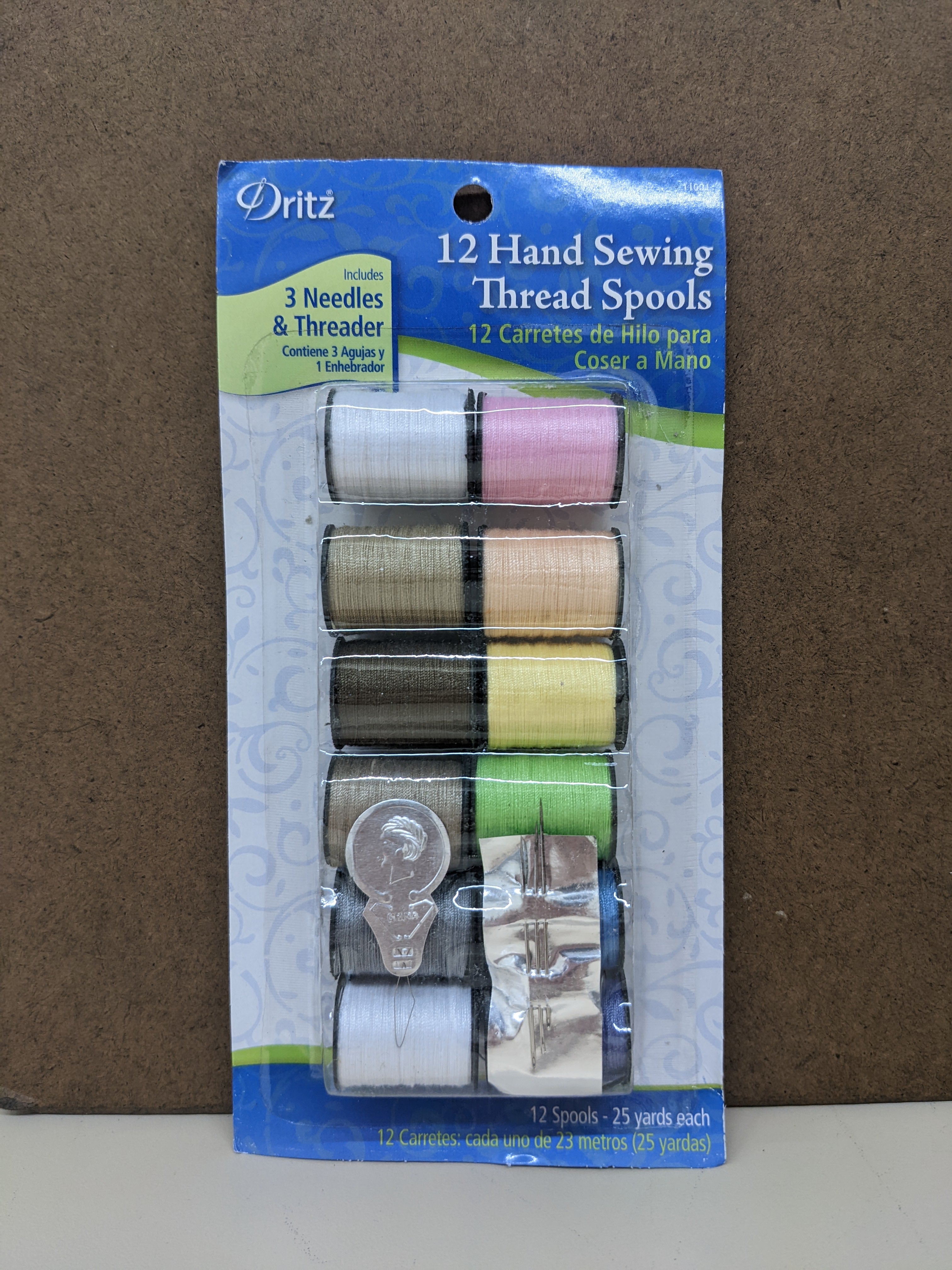 Dritz Hand Sewing Thread Spools, 12 Count, 11001