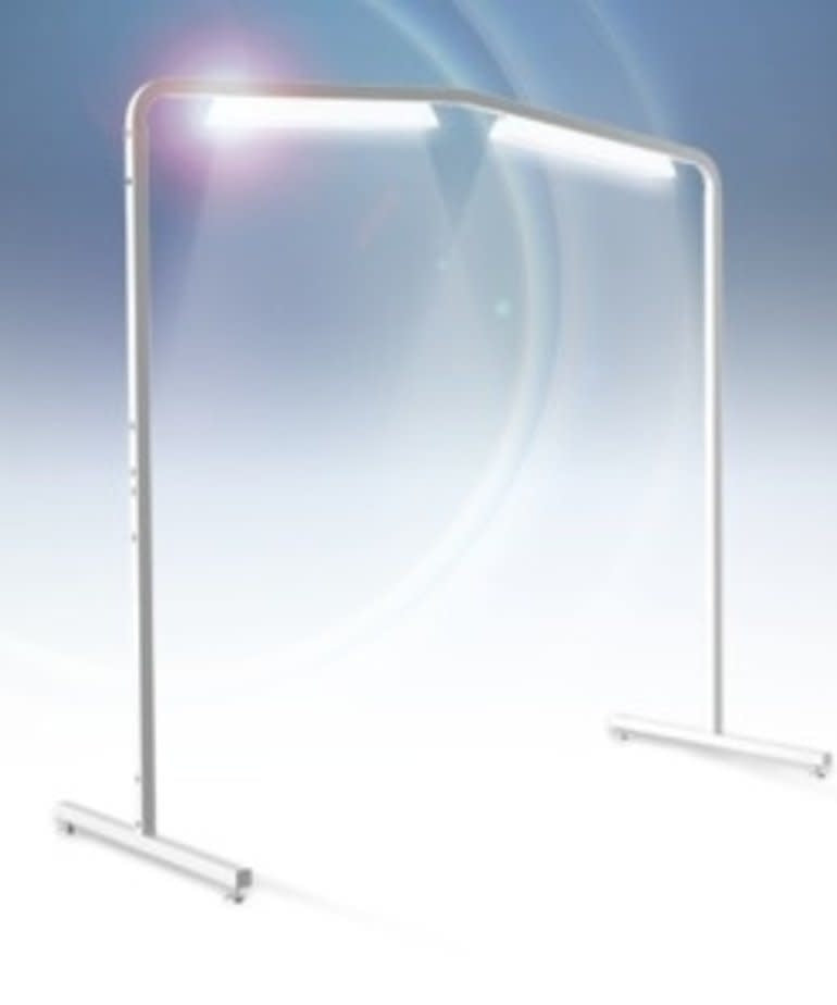 Luminess 2', 5', or 10'+ LED Floor Lamp Overhead Light Bar on Casters, On Off, Adj Height for Sewing Cabinets Tables, Quilting Frames, Work Stations