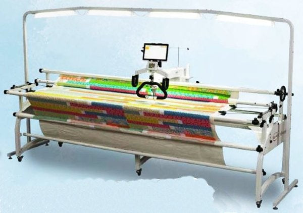 Luminess 2', 5', or 10'+ LED Floor Lamp Overhead Light Bar on Casters, On Off, Adj Height for Sewing Cabinets Tables, Quilting Frames, Work Stations