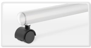 Luminess 2', 5', or 10'+ LED Floor Lamp Overhead Light Bar on Casters, On Off, Adj Height for Sewing Cabinets Tables, Quilting Frames, Work Stations