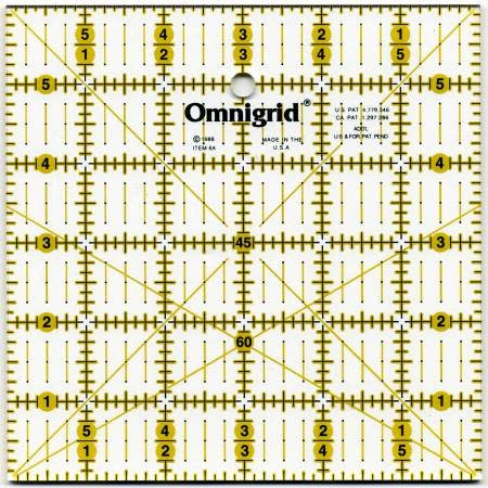 Omnigrid Ruler 6in X 6in With Angles 