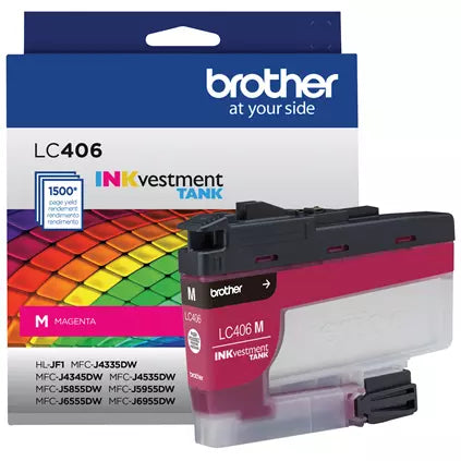 Brother LC406 Magenta Standard INKvestment Cartridge for PrintModa