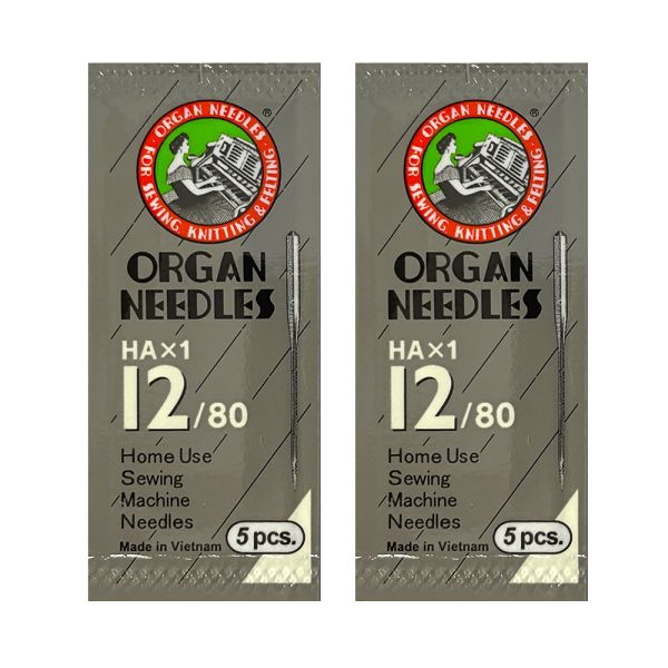 Organ Sharp Point Needle 80/12 #15X1-12