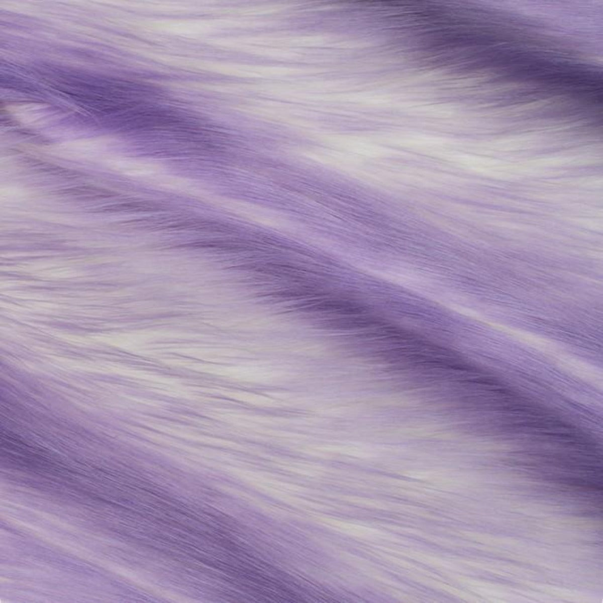 Snow Luxury Two Tone Shaggy Faux Fur Fabric