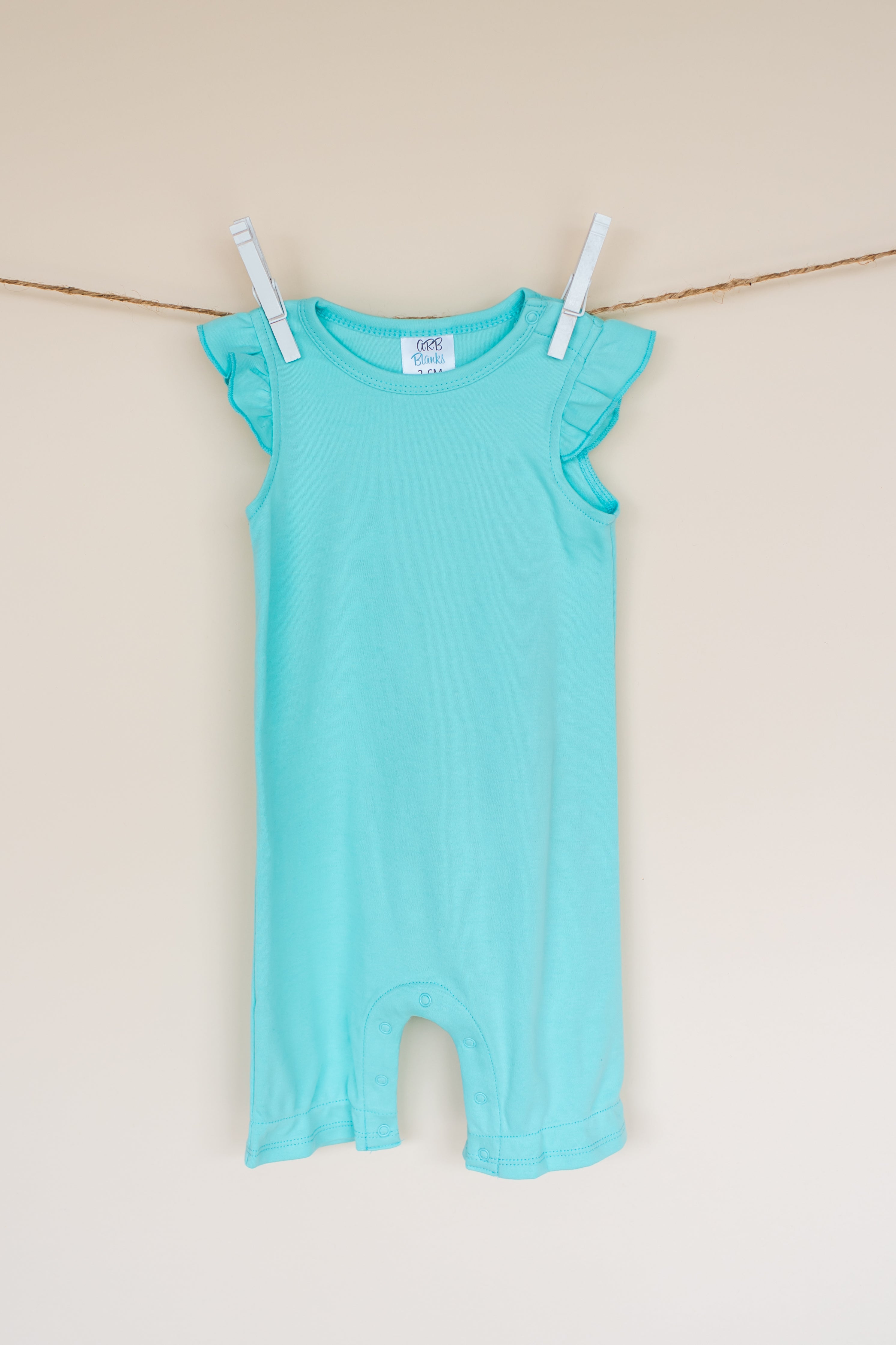 Girl's Angel Sleeve Rompers