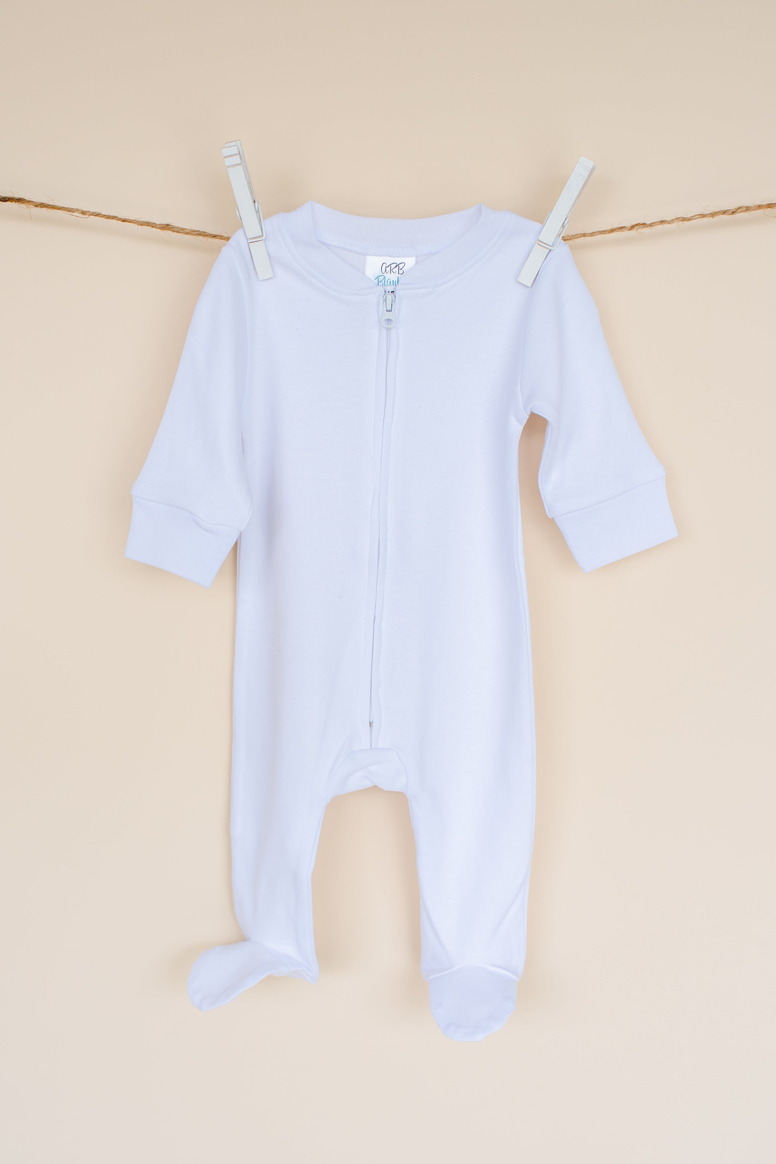 Unisex Zippered One Piece Footie