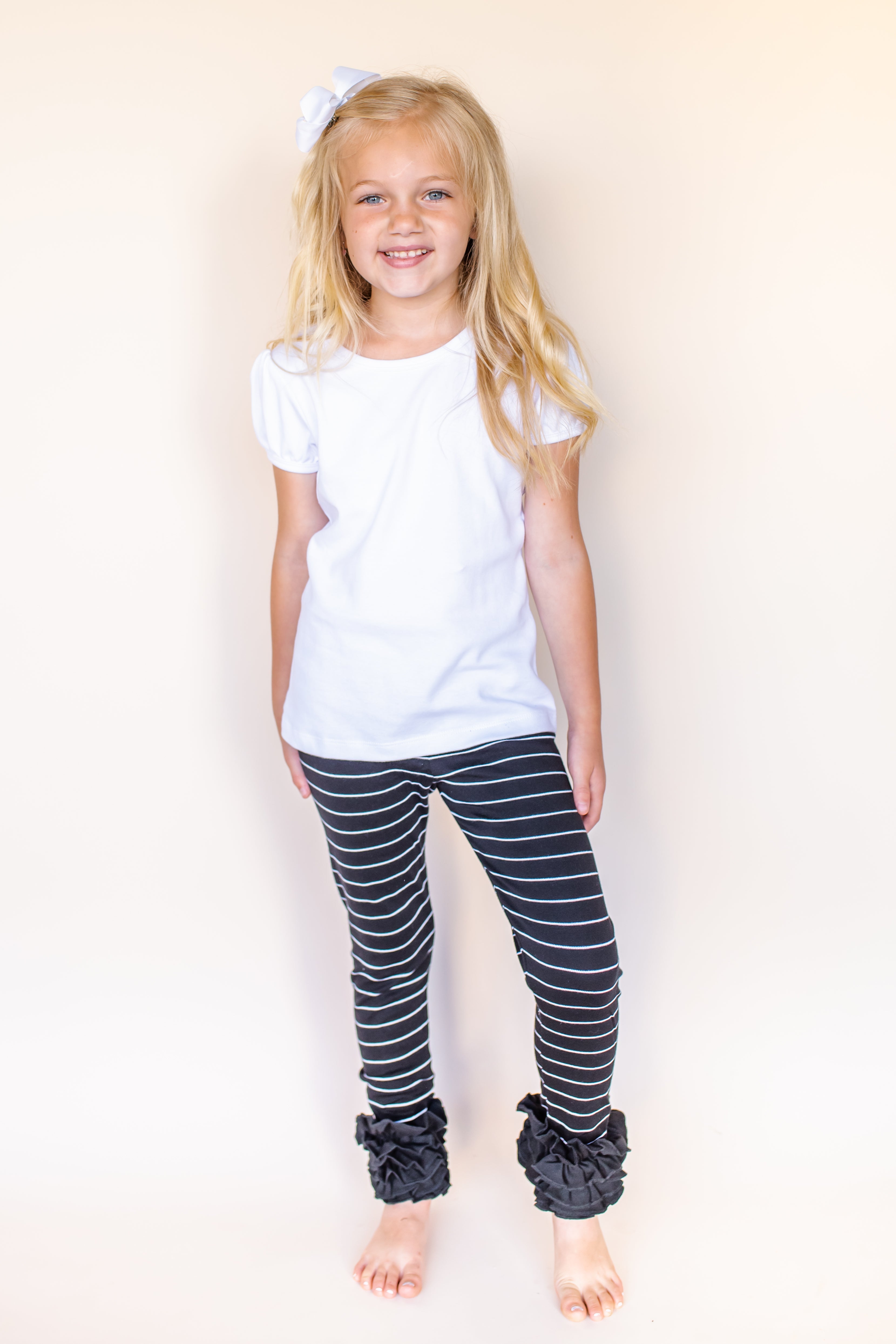 Girl's Pinstriped Ruffle Icings