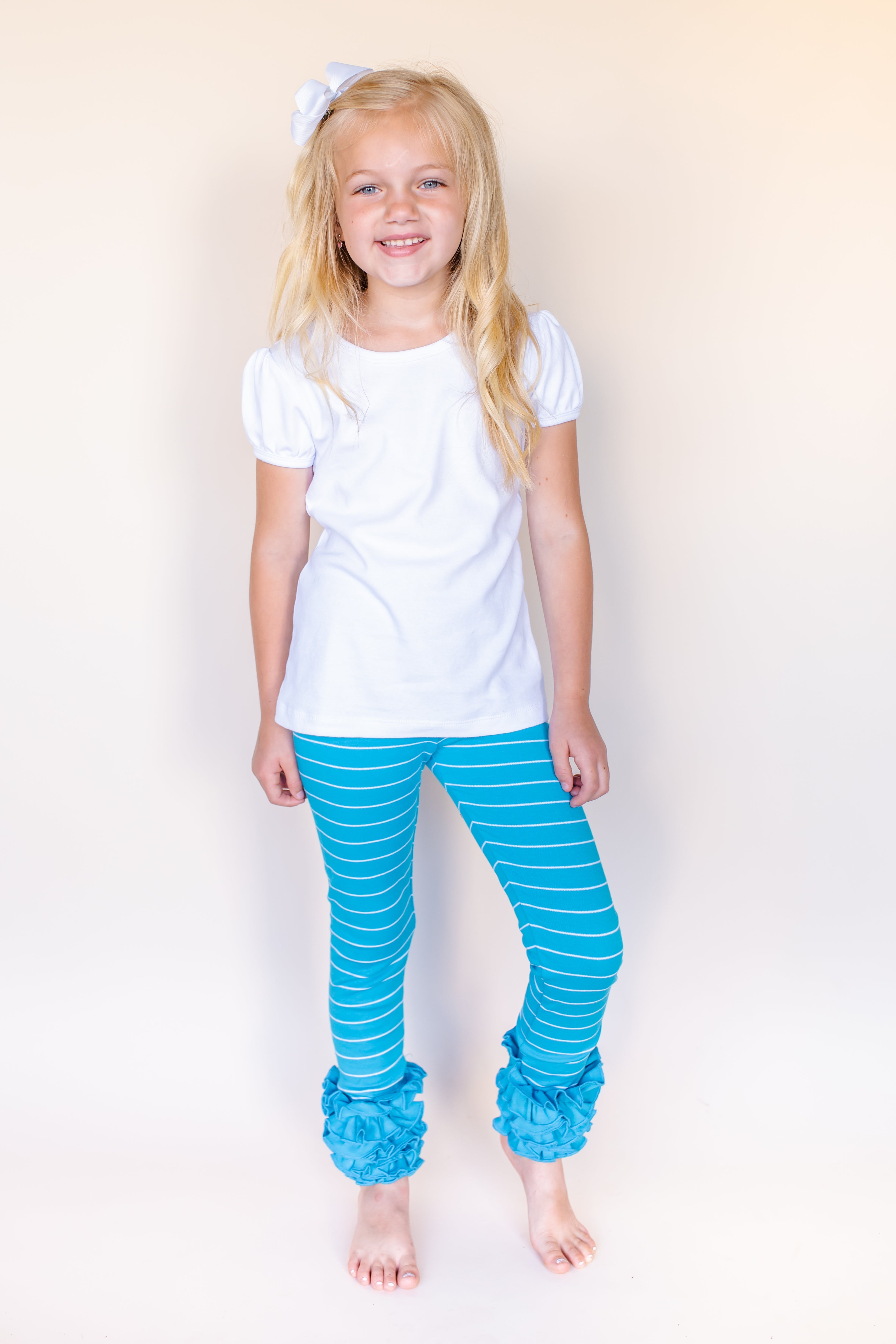 Girl's Pinstriped Ruffle Icings