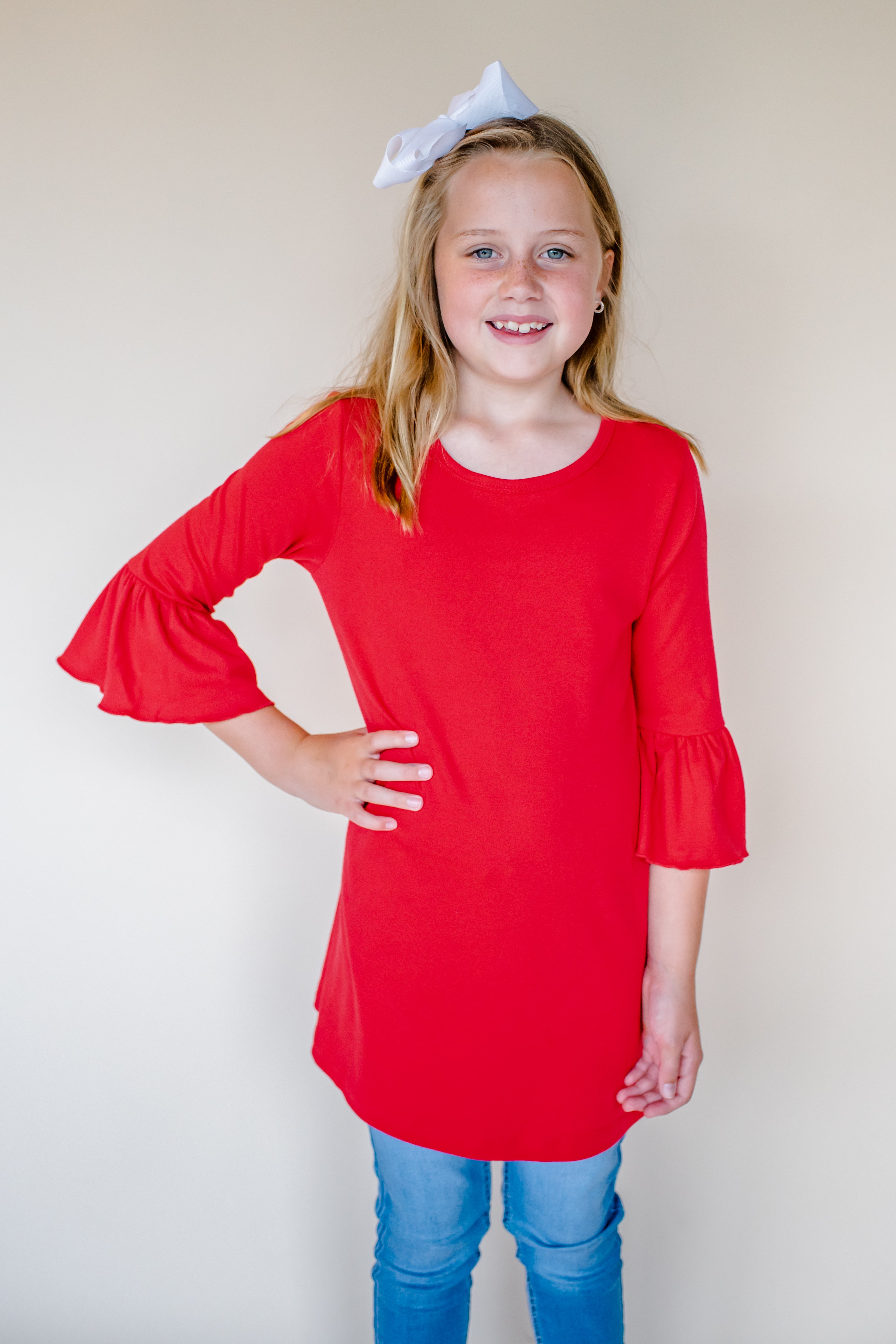Girl's Bell Sleeve Tunics