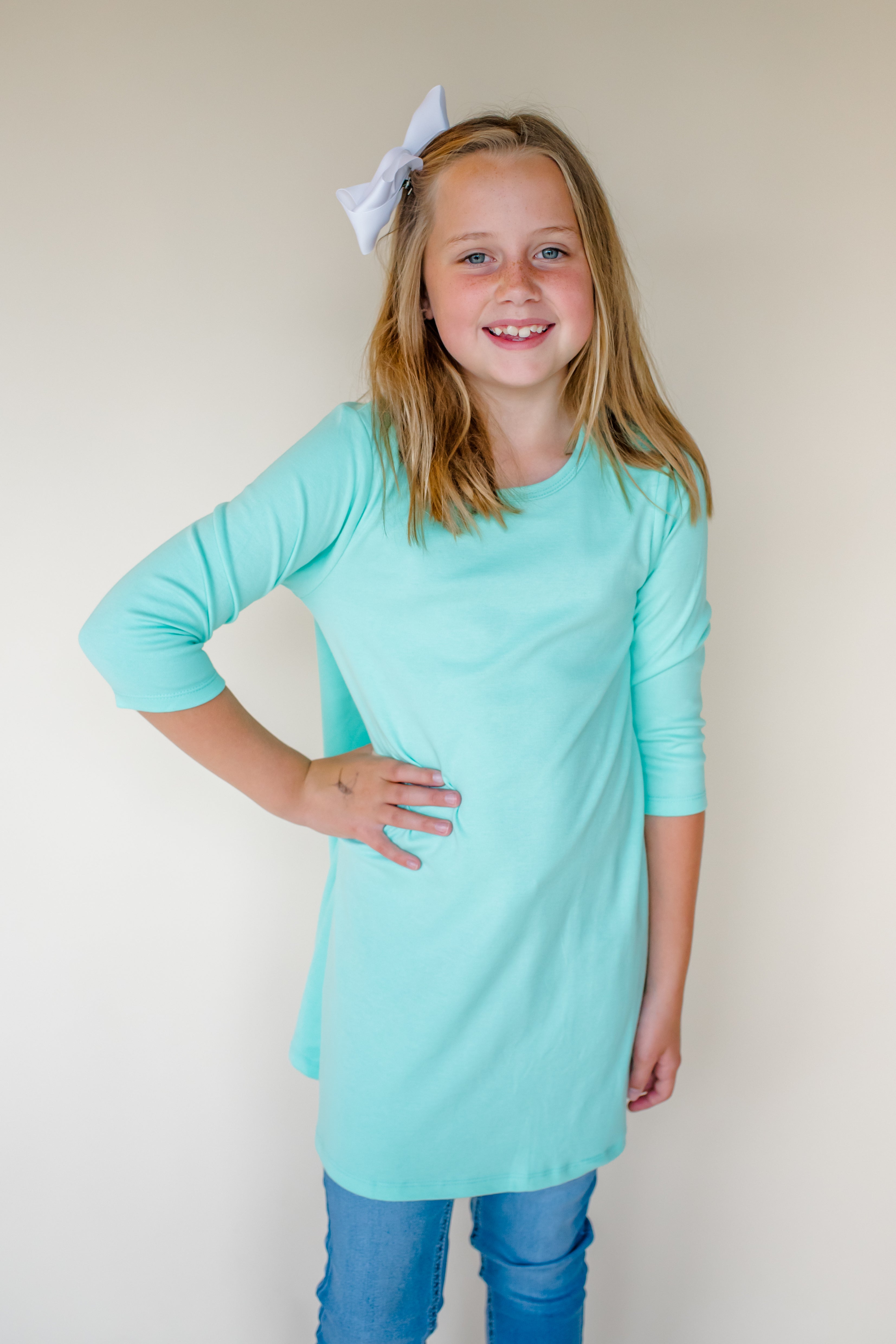 Girl's Straight Sleeve Tunics