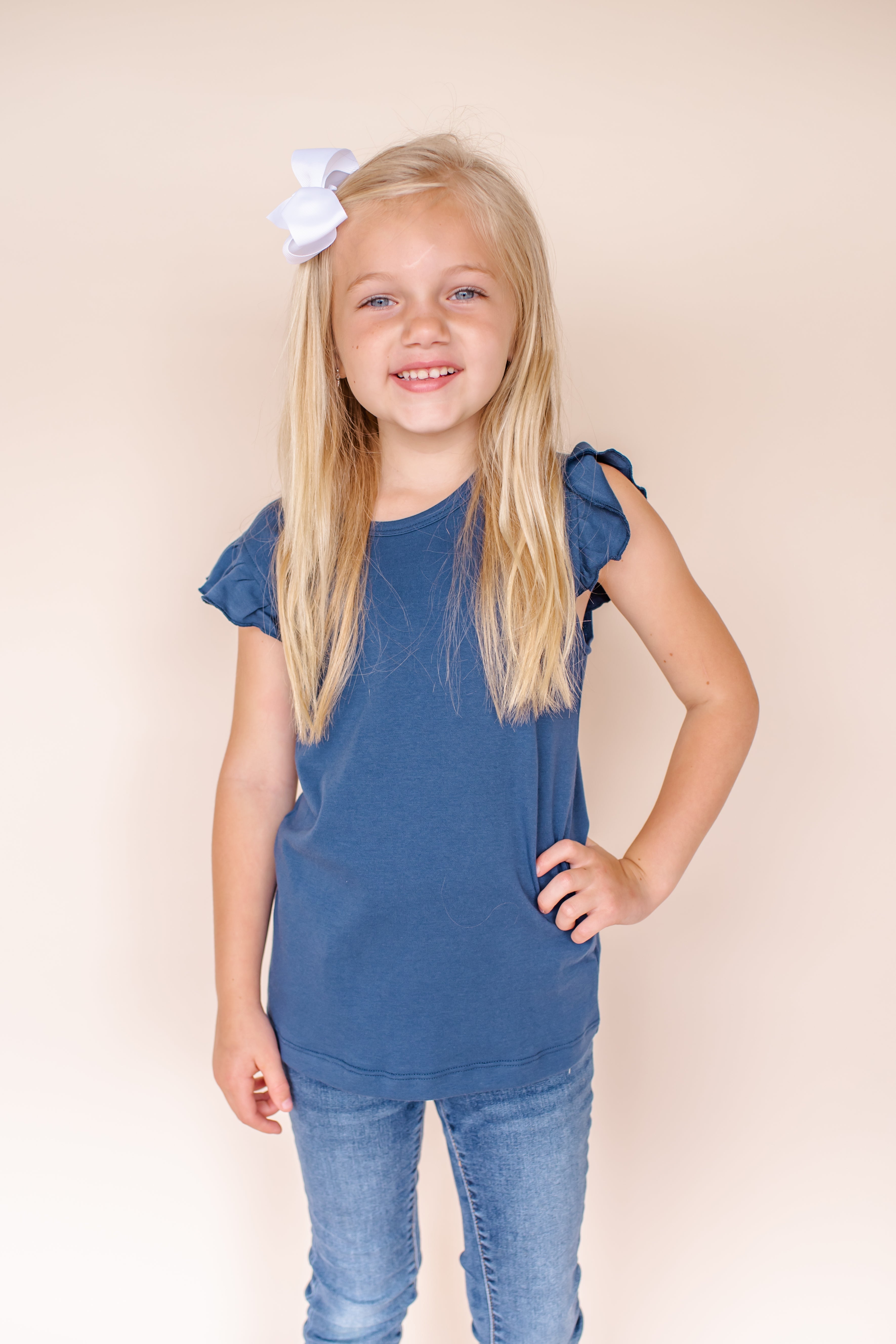 Girl's Angel Sleeve Shirt