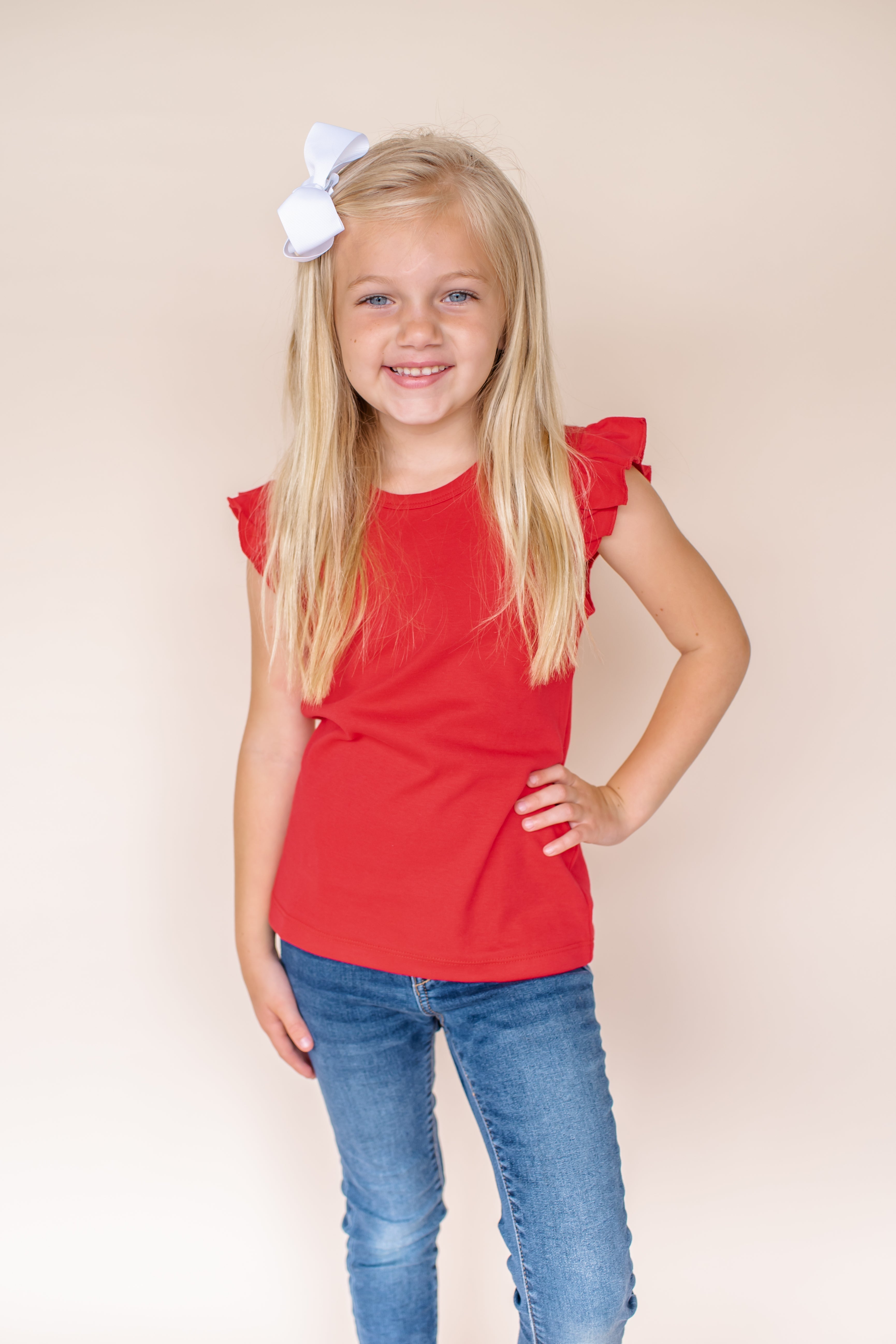 Girl's Angel Sleeve Shirt