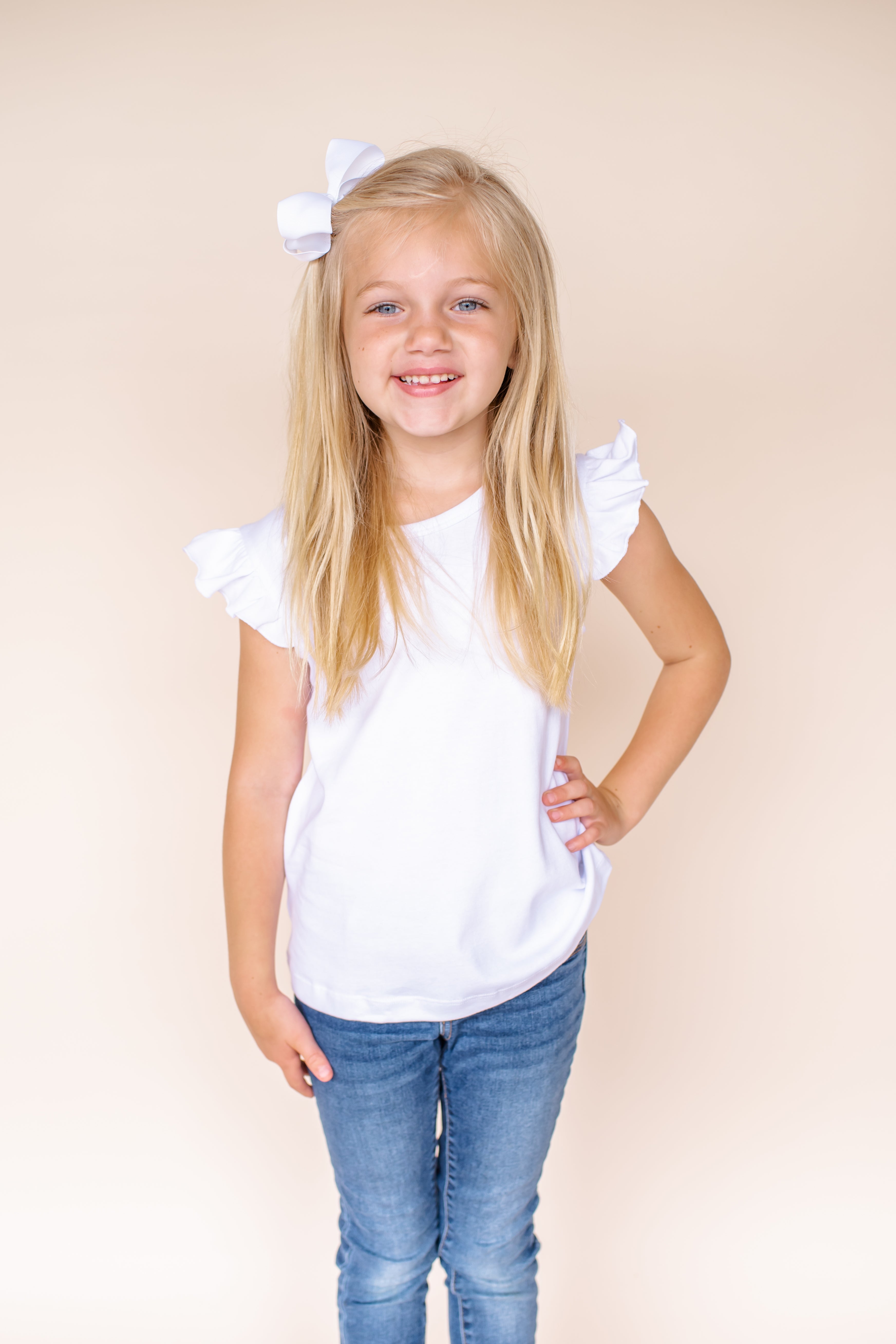 Girl's Angel Sleeve Shirt