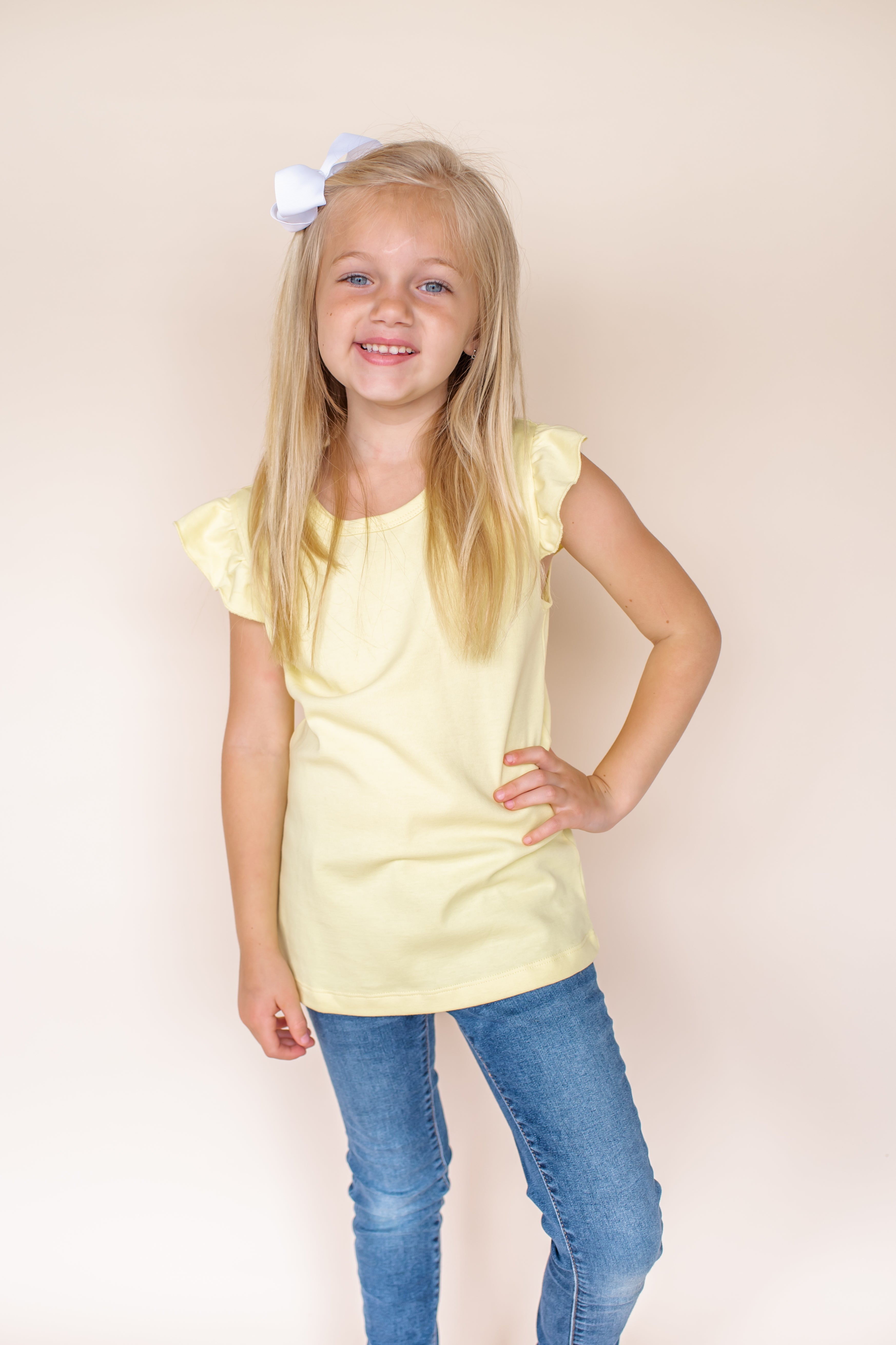 Girl's Angel Sleeve Shirt