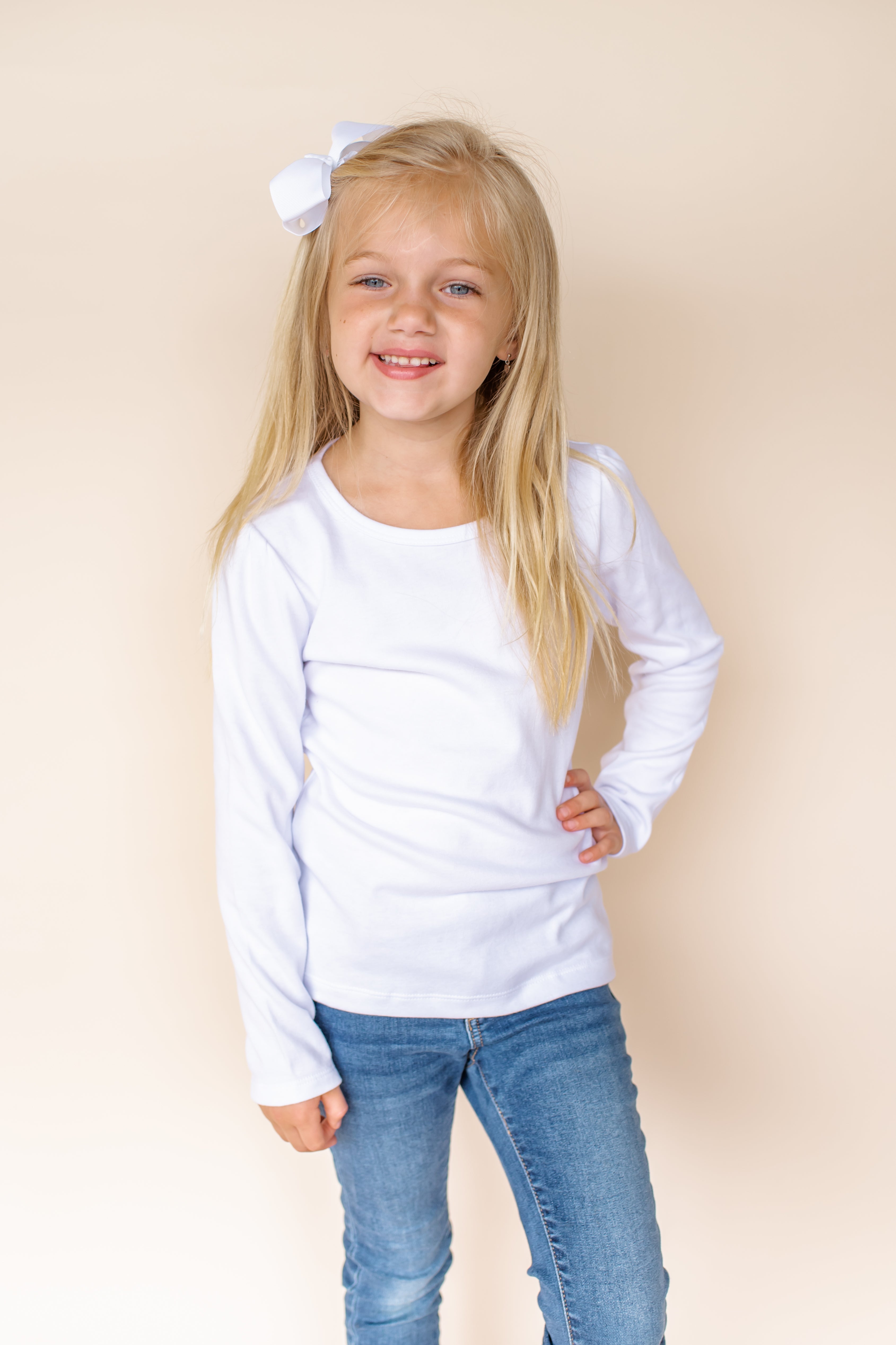 Girl's Long Sleeve Puff Shirt