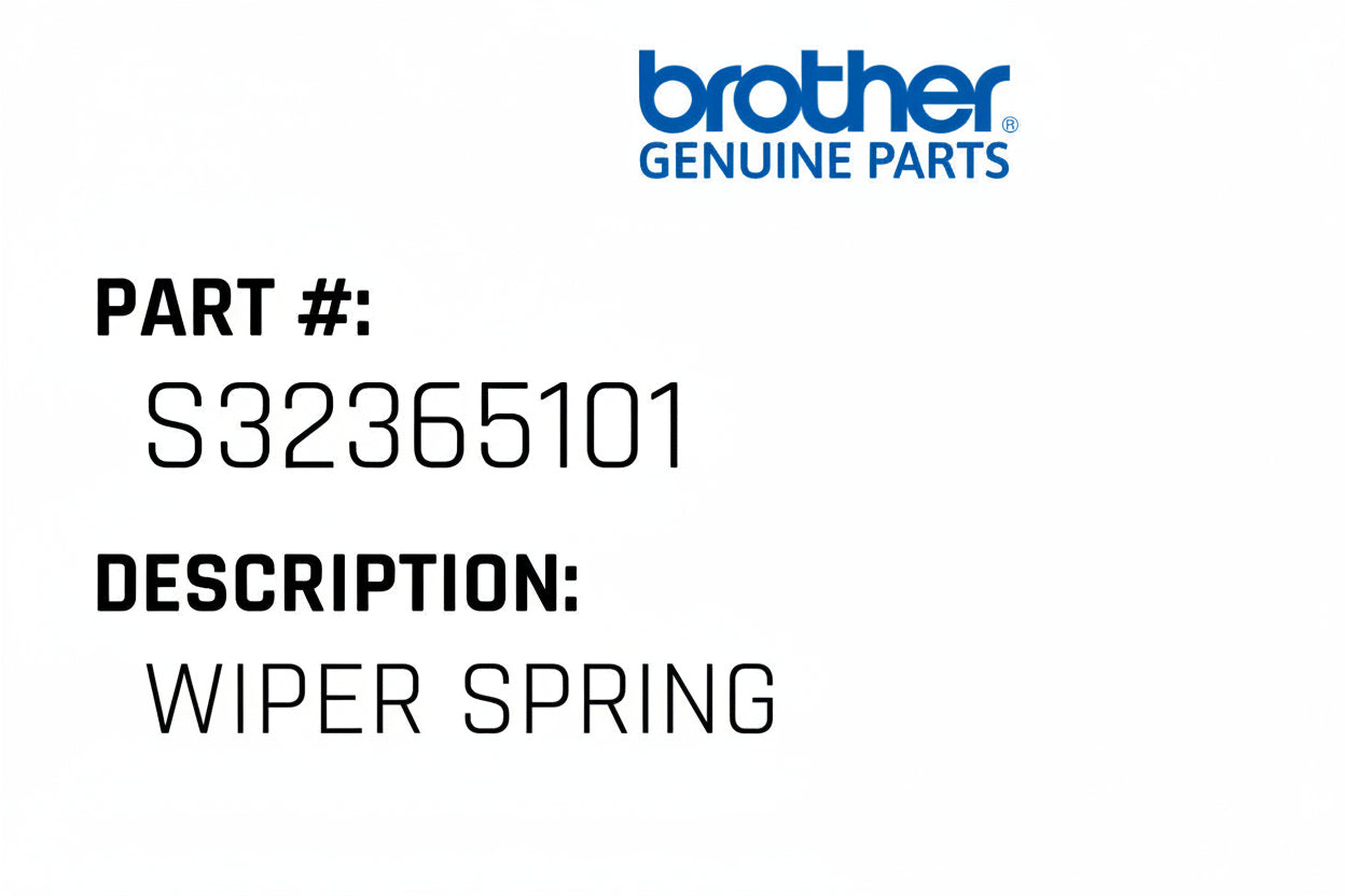 Wiper Spring - Brother #S32365101