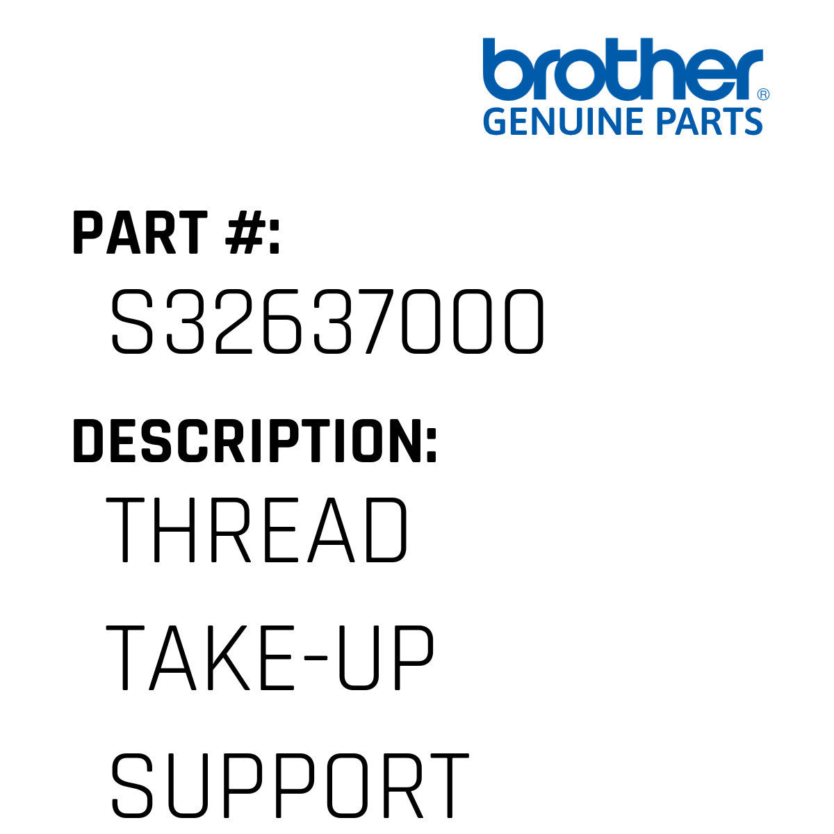 Thread Take-Up Support - Brother #S32637000