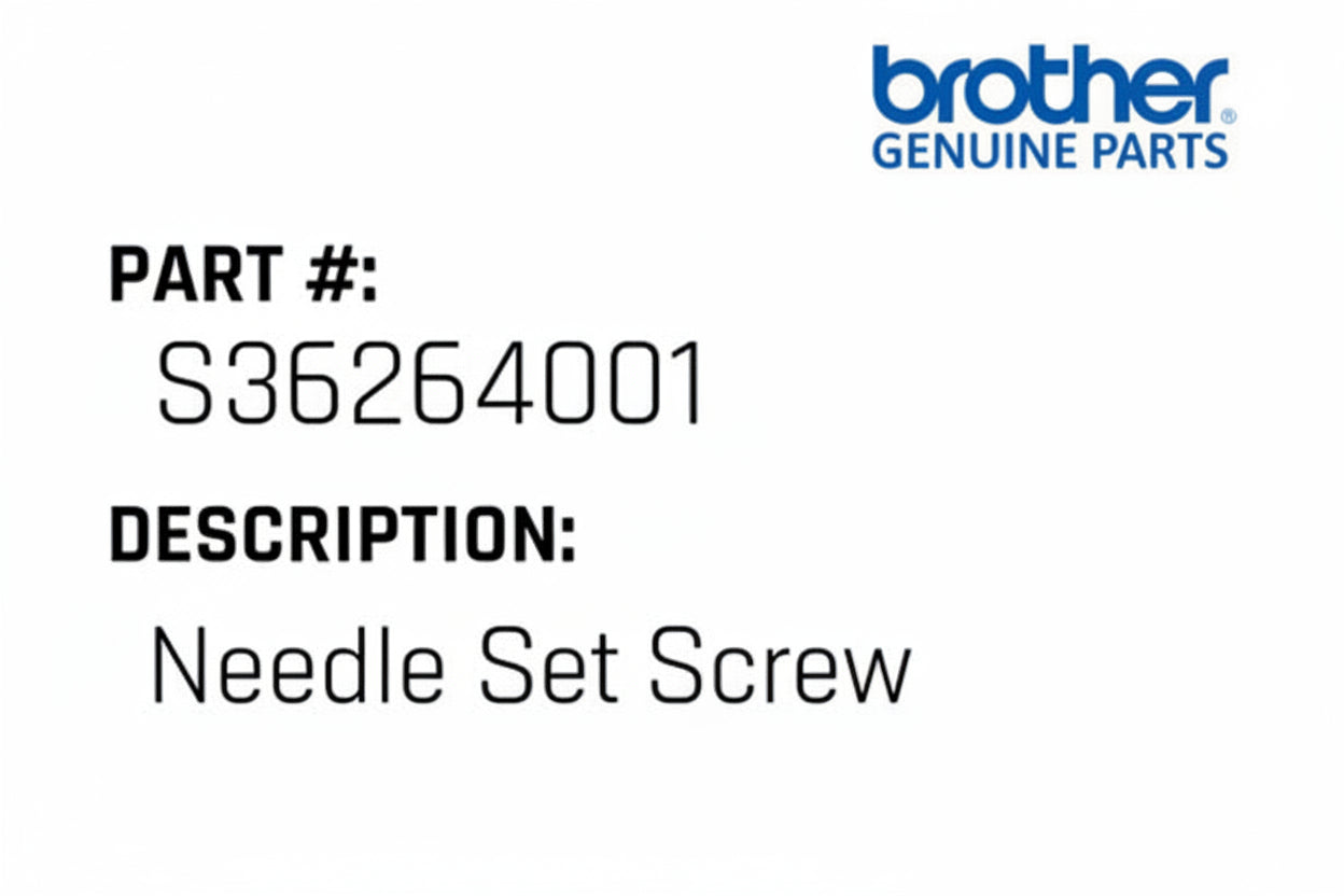 Needle Set Screw Brother #S36264001