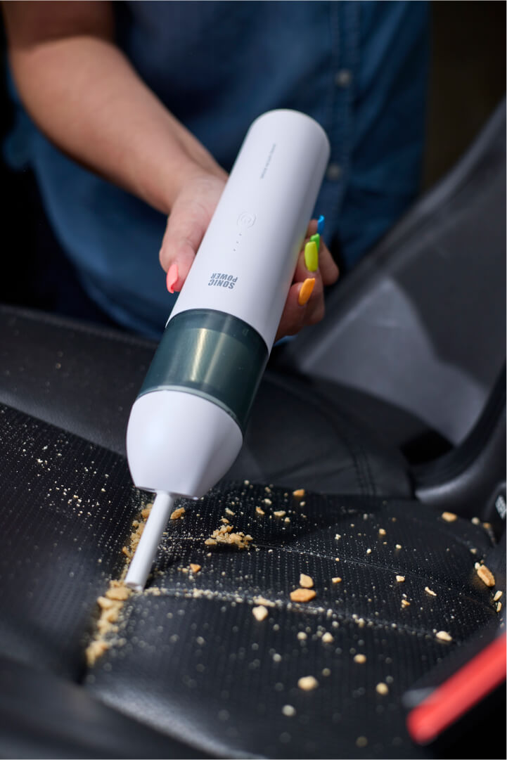 Sonic Power Mini Vacuum (White/Blue)