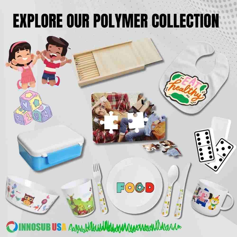 Sublimation Blanks Pencil Box with 12 pcs Color Pencils |  PlyWood Brush Set