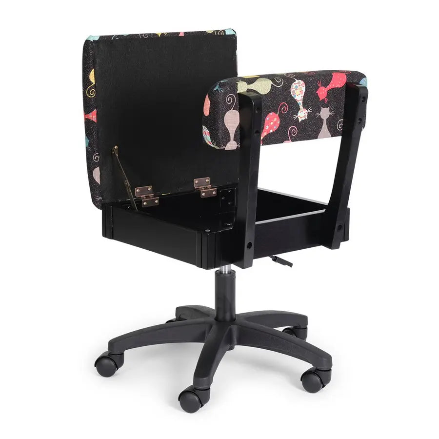 Black Cat's Meow Hydraulic Sewing Chair
