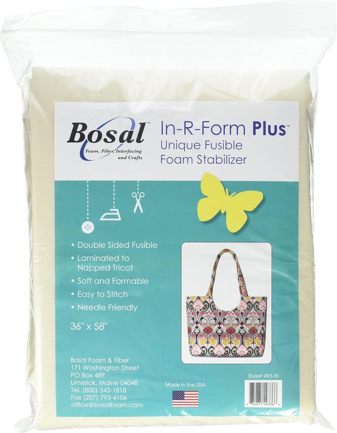 Bosal In-R-Form Plus Double-Sided Fusible Foam 36 x 58 in