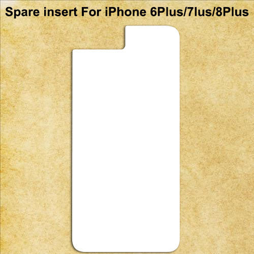 White Aluminum Spare Inserts for Sublimation Cases Compatible with iPhone - All Models