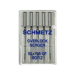 SCHMETZ ELNA Serger Chrome Needle (ELX705 CF) 80/12 #705ELCF-12