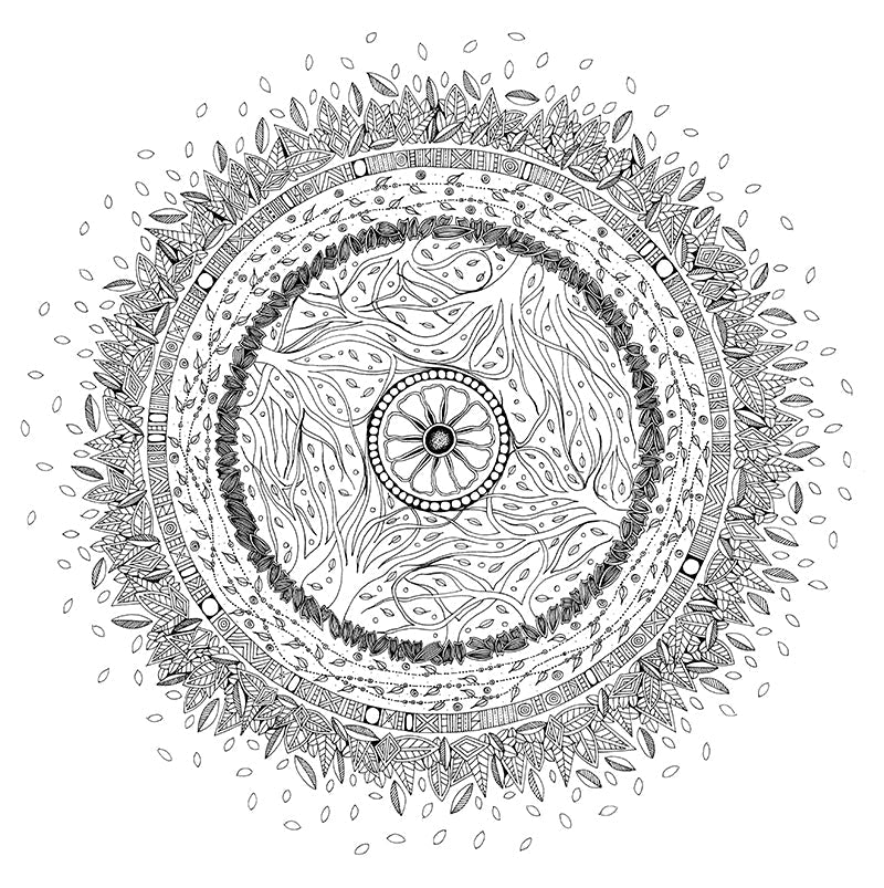 Enchanted Grove Mandala Coloring Book
