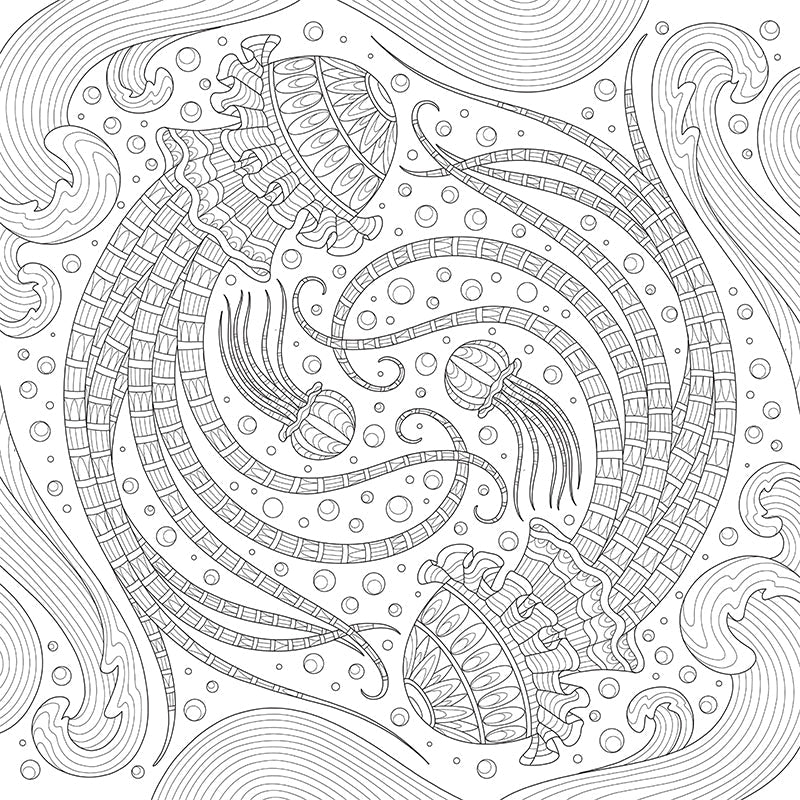 My Ocean Mandala Coloring Book