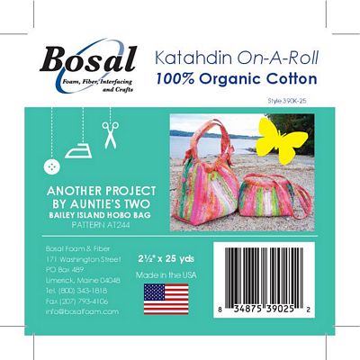 Bosal Katahdin Summer Cotton Batting Roll 2.5 in x 25 yd