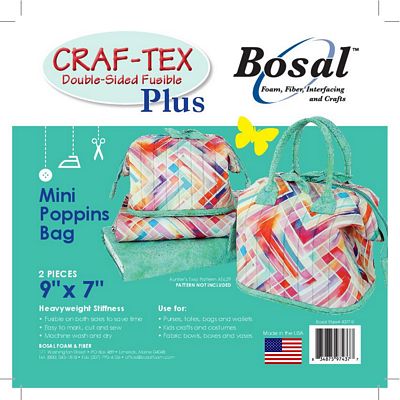 Bosal Craf-Tex Plus Mini Poppins Bag Bottoms 7 x 9 in (2 Pack)