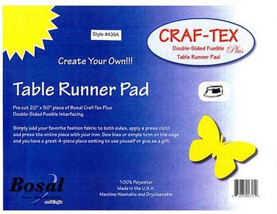 Bosal Craf-Tex Fusible Table Runner Stabilizer 20 x 50 in