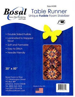 Bosal In-R-Form Fusible Table Runner Stabilizer 20 x 50 in