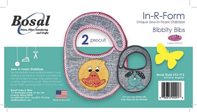 Bosal In-R-Form Sew-In Bib Precuts 8 x 11.5 in (2 Pack)