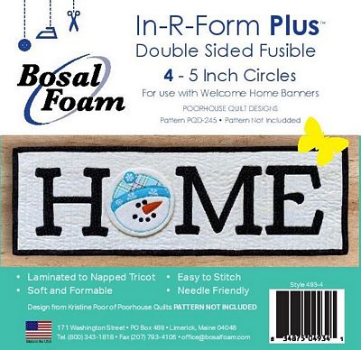 Bosal In-R-Form Plus Fusible Circles 5 in (4 Pack)