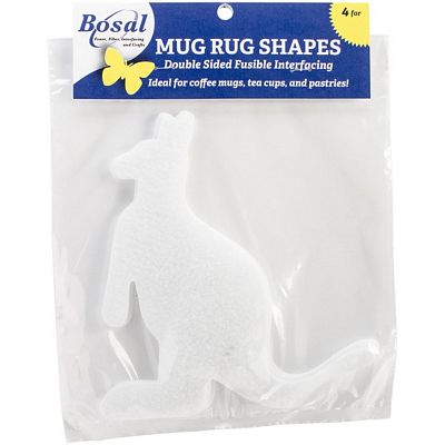 Bosal Craf-Tex Plus Mug Rug Precuts - Kangaroo (4 Pack)