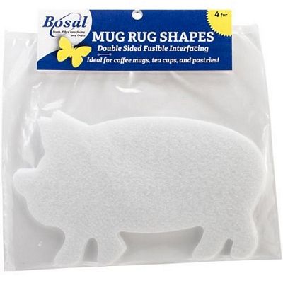 Bosal Craf-Tex Plus Mug Rug Precuts - Pig (4 Pack)