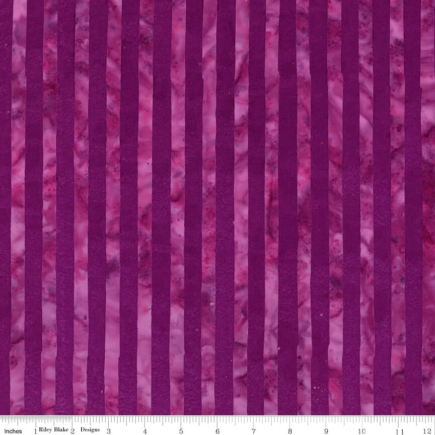 Elementals Batiks - Get in Line - Purple Outburst