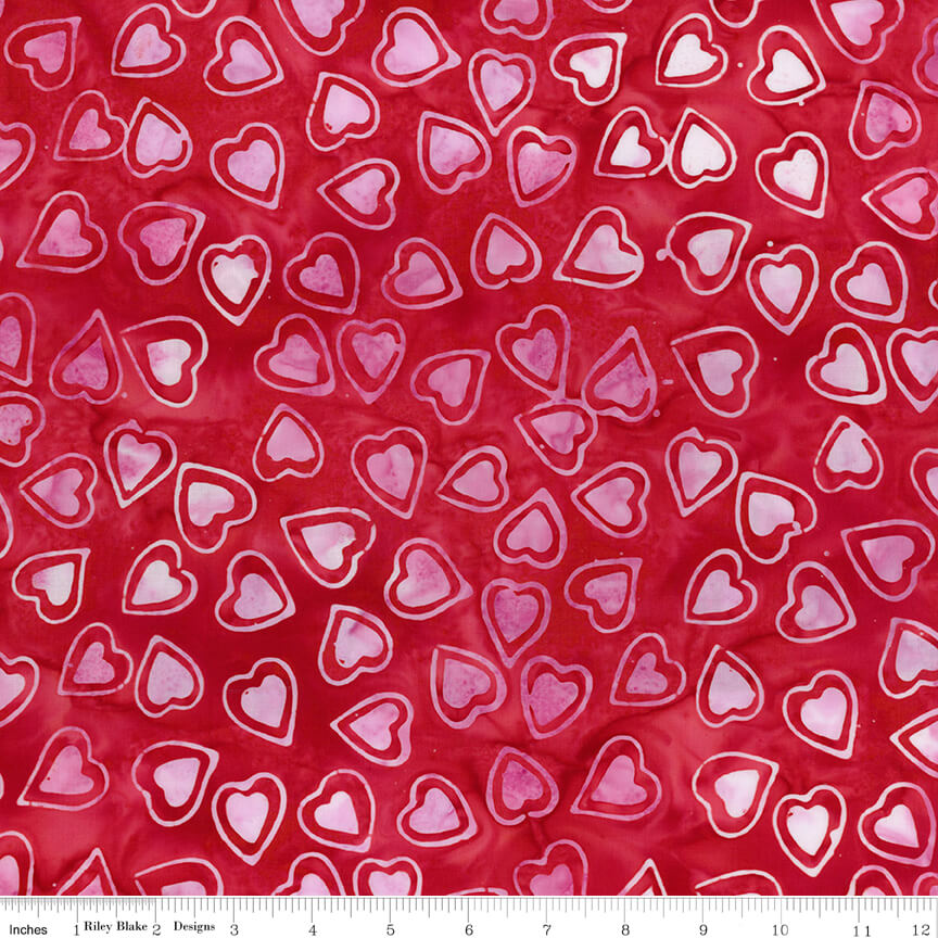 Love Punch Batiks - Candy Riot - Red