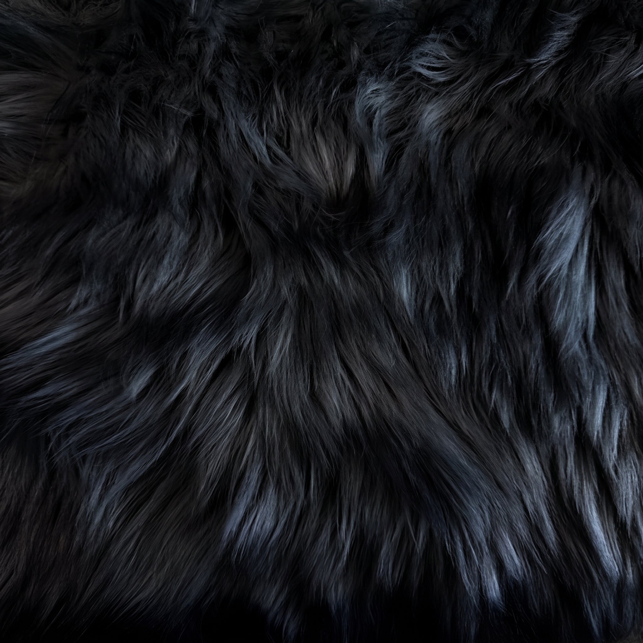 Husky Print Long Pile Shaggy Faux Fur Fabric