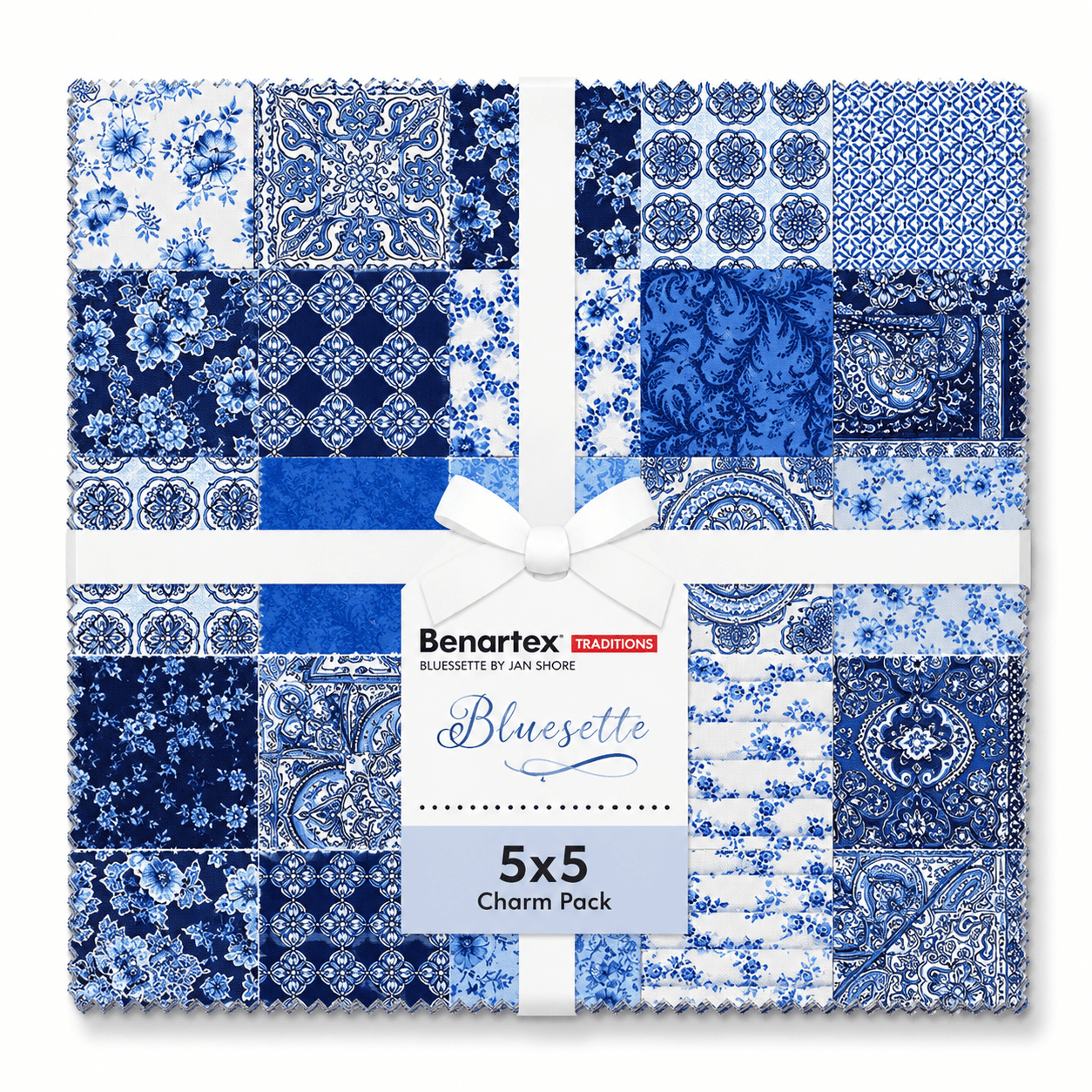Bluesette by Benartex - 5x5 Charm Pack (42 Cuts)