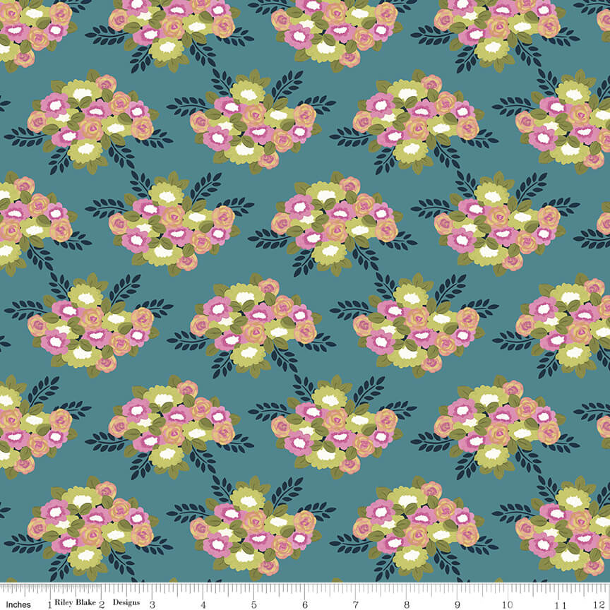 Morning Meadow - Bouquets - Dusk (3-Yard Pack)