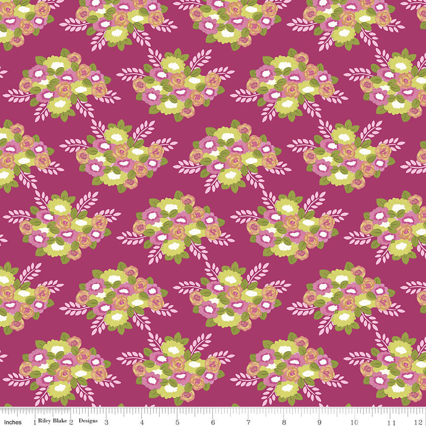 Morning Meadow - Bouquets - Orchid (3-Yard Pack)