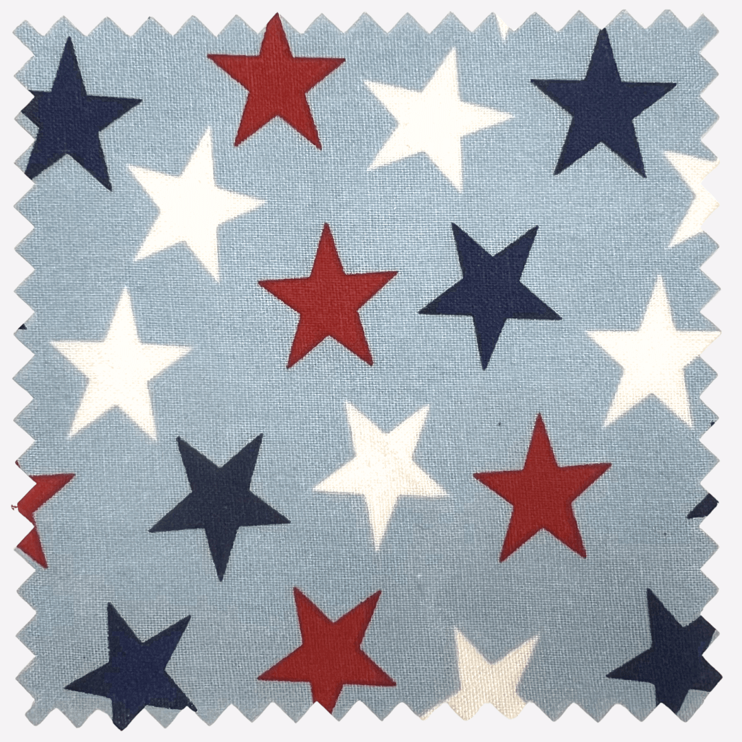 Patriotic Stars 108" Supreme Backings - Large Stars on Light Blue